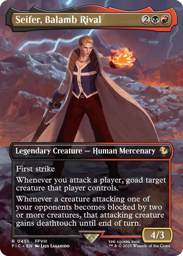 Seifer, Balamb Rival (Borderless) (451) [Final Fantasy Commander]