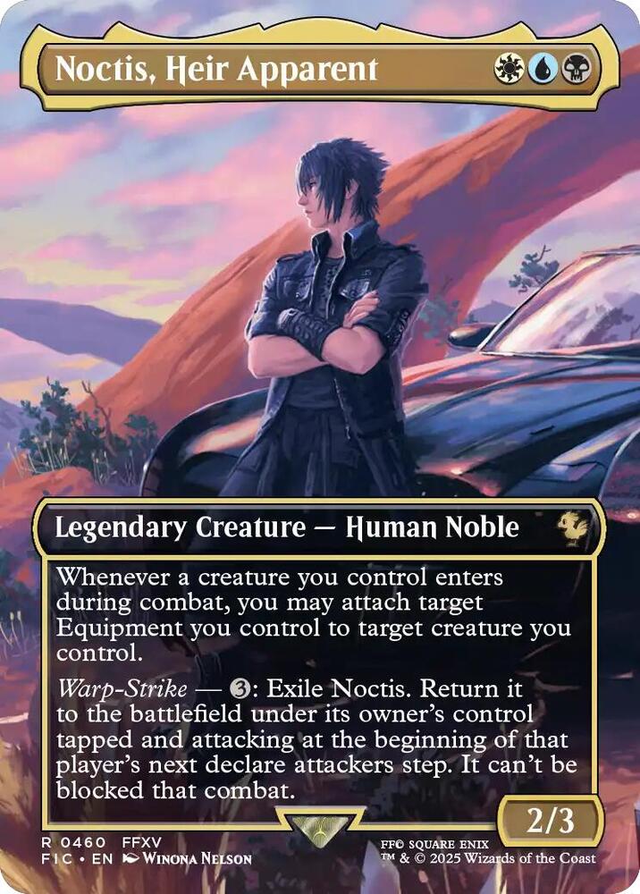 Noctis, Heir Apparent (Borderless) (460) [Final Fantasy Commander]