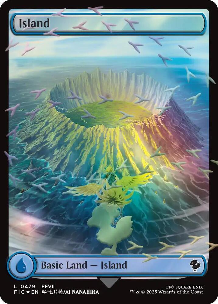 Island (Chocobo Track Foil) (479) [Final Fantasy Commander]