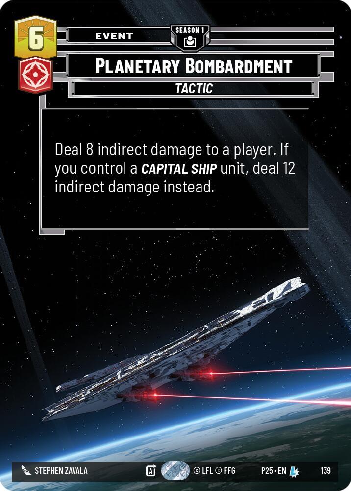 Planetary Bombardment (139) [Sector and Regional Promos: Season 1]