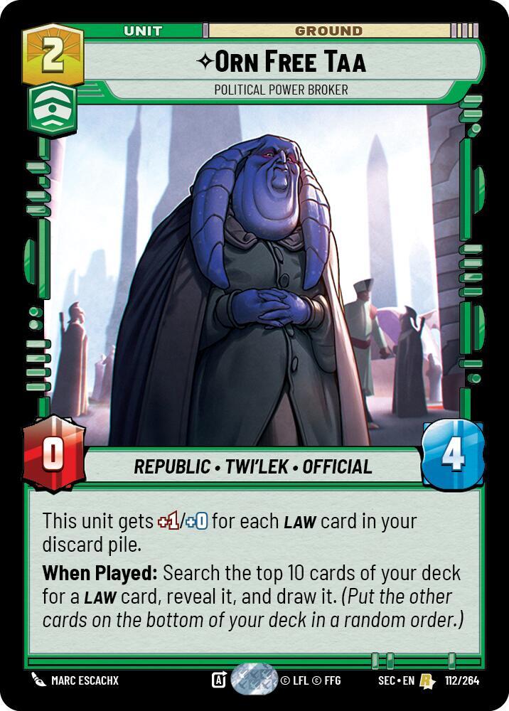 Orn Free Taa - Political Power Broker (112/264) [Secrets of Power]