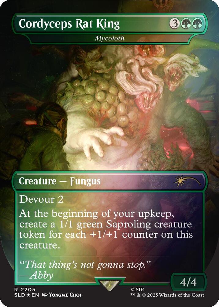 Cordyceps Rat King - Mycoloth (Rainbow Foil) (2205) [Secret Lair Drop]