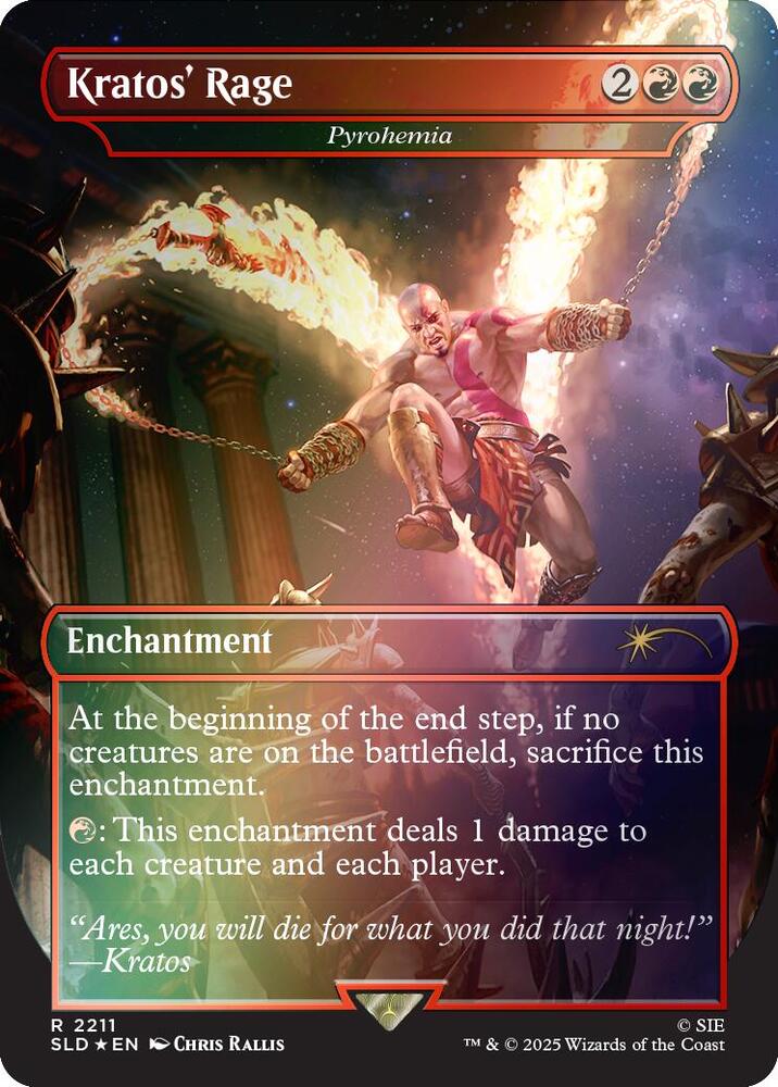 Kratos' Rage - Pyrohemia (Rainbow Foil) (2211) [Secret Lair Drop]