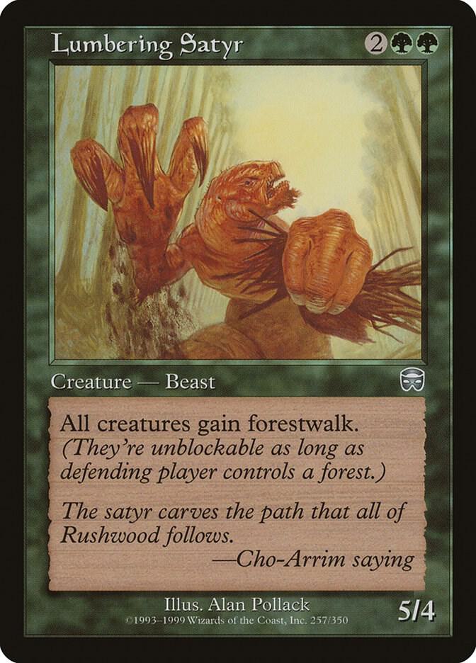 Lumbering Satyr (257) [Mercadian Masques]