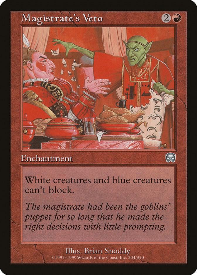 Magistrate's Veto (204) [Mercadian Masques]