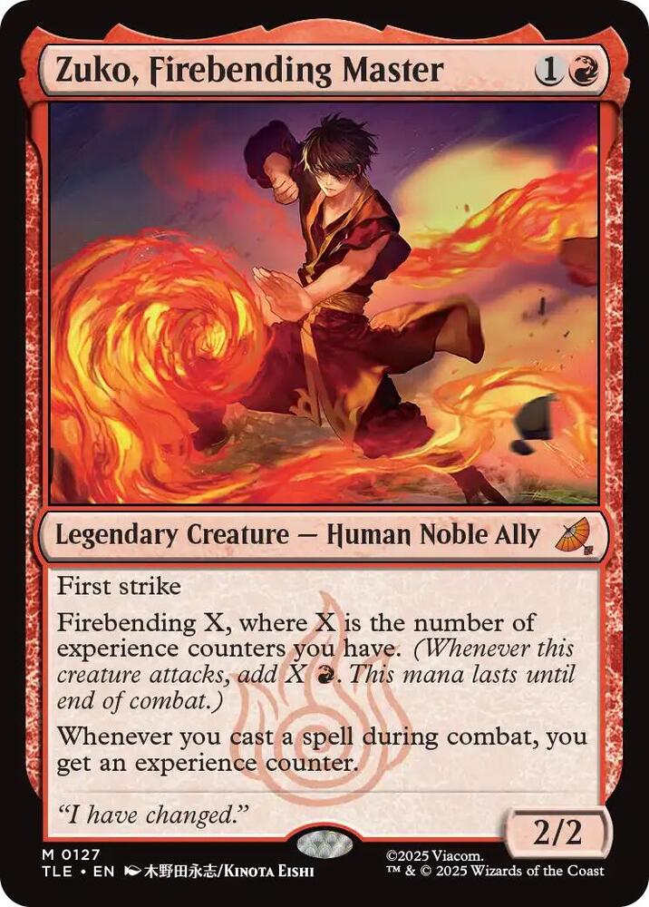 Zuko, Firebending Master (127) [Avatar: The Last Airbender: Eternal-Legal]