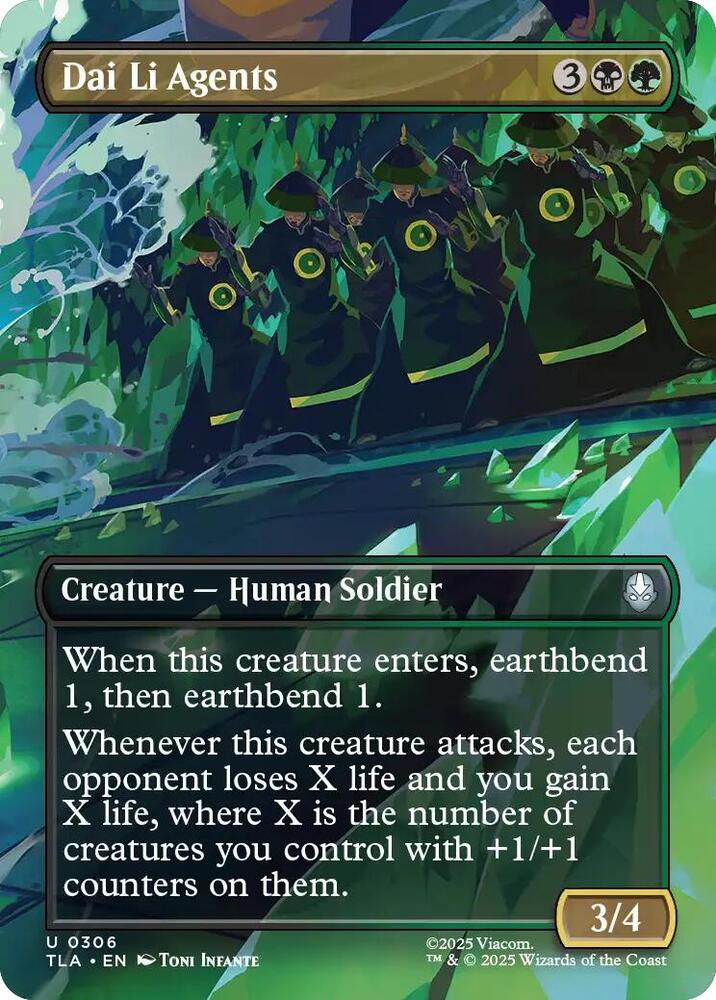 Dai Li Agents (Borderless) (306) [Avatar: The Last Airbender]
