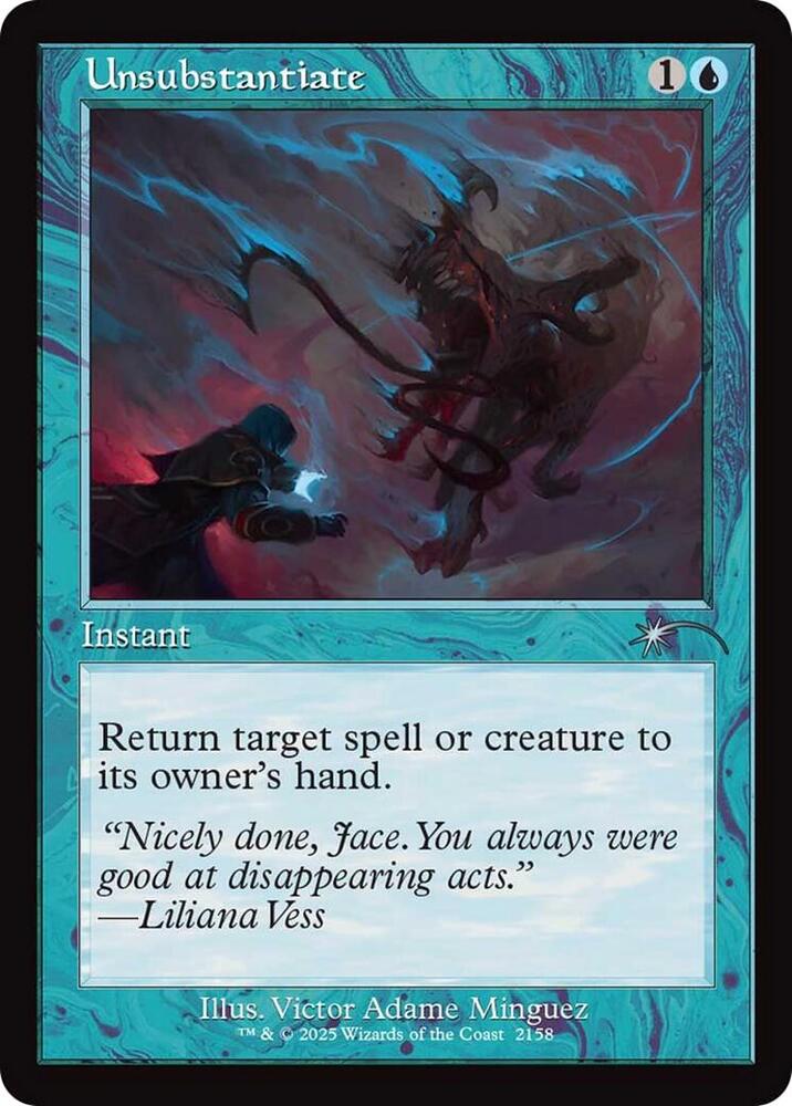 Unsubstantiate (Retro Frame) (2158) [Secret Lair Drop]