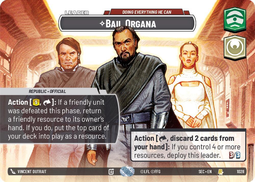 Bail Organa - Doing Everything He Can (Showcase) (1028) [Secrets of Power]