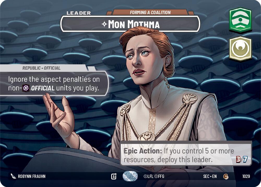 Mon Mothma - Forming a Coalition (Showcase) (1029) [Secrets of Power]