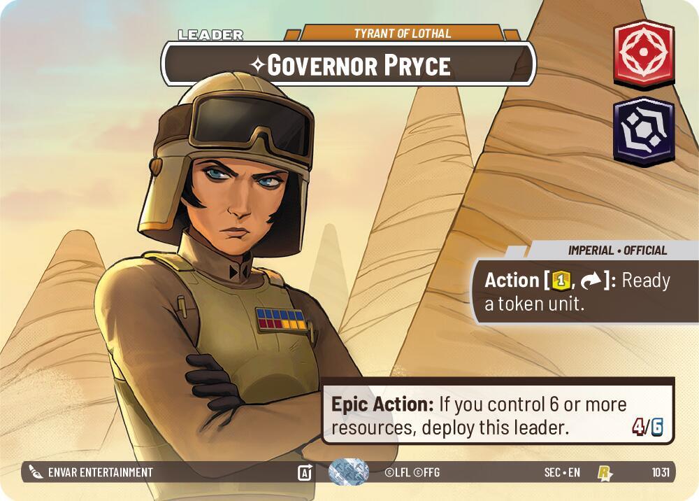 Governor Pryce - Tyrant of Lothal (Showcase) (1031) [Secrets of Power]