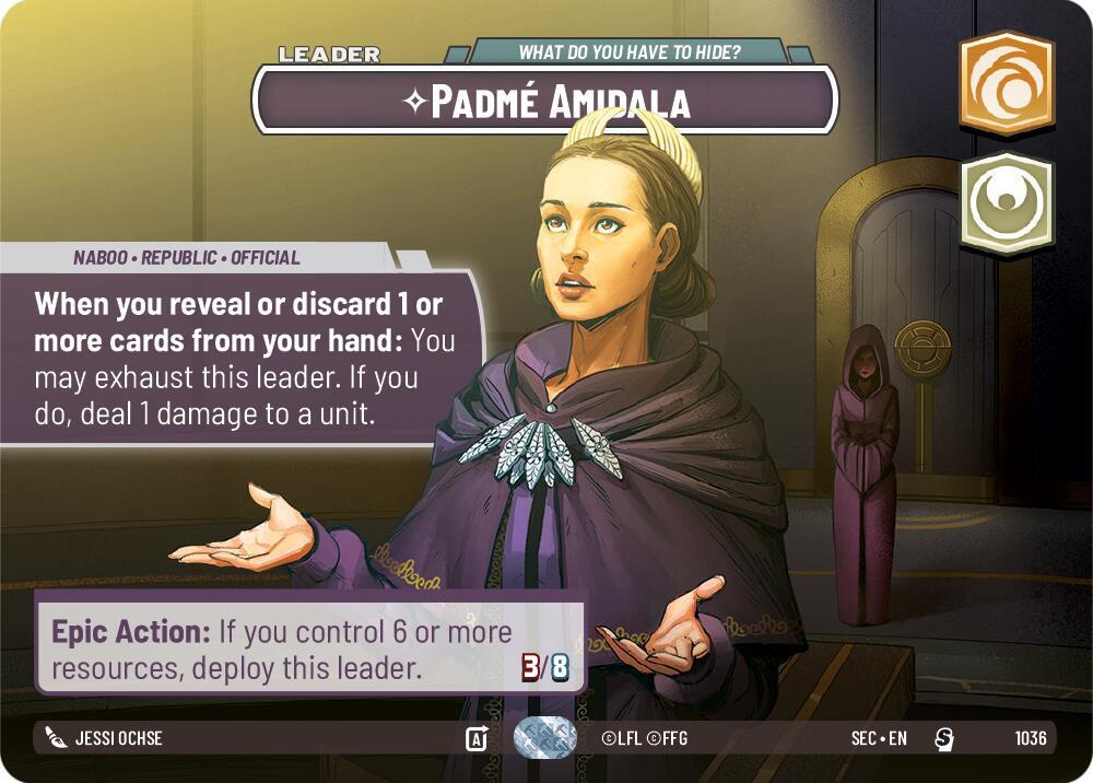 Padme Amidala - What Do You Have to Hide? (Showcase) (1036) [Secrets of Power]
