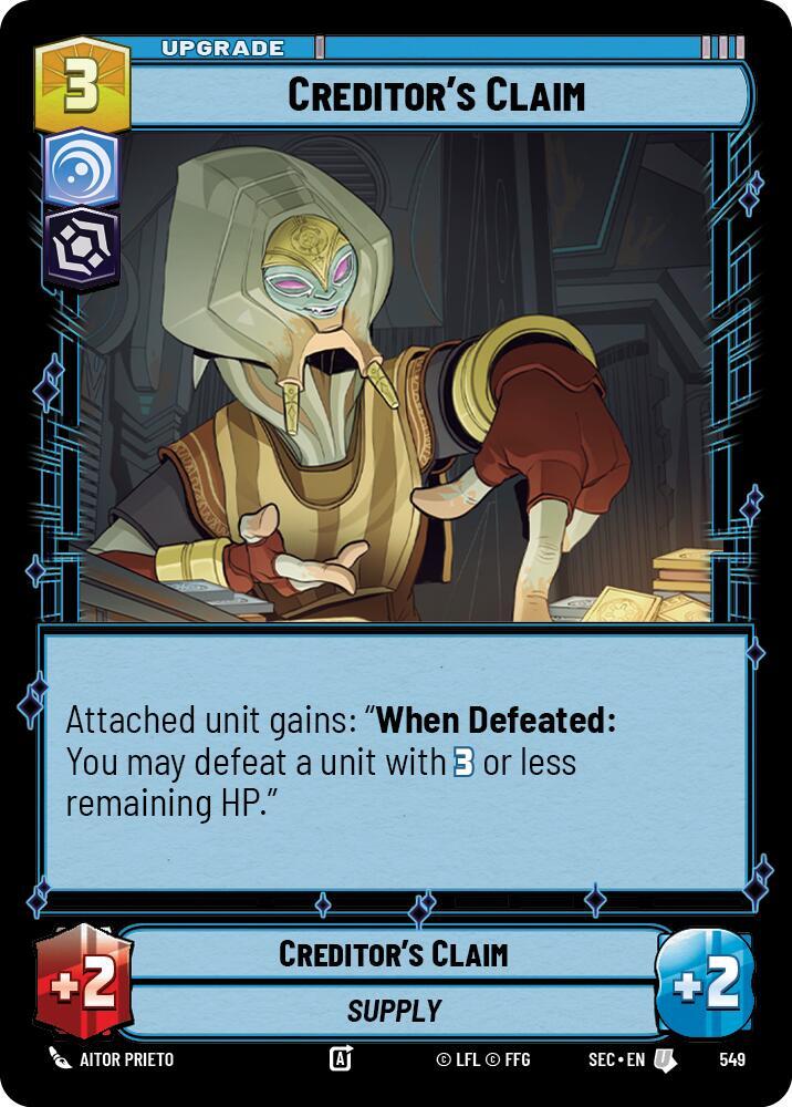 Creditor's Claim (Foil) (549) [Secrets of Power]