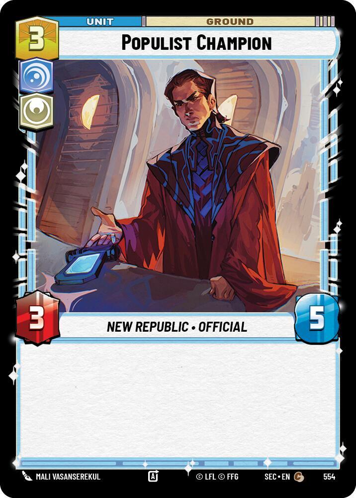 Populist Champion (Foil) (554) [Secrets of Power]