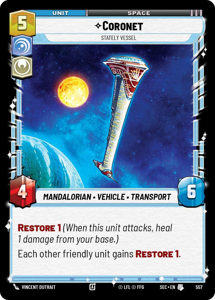 Coronet - Stately Vessel (Foil) (557) [Secrets of Power]