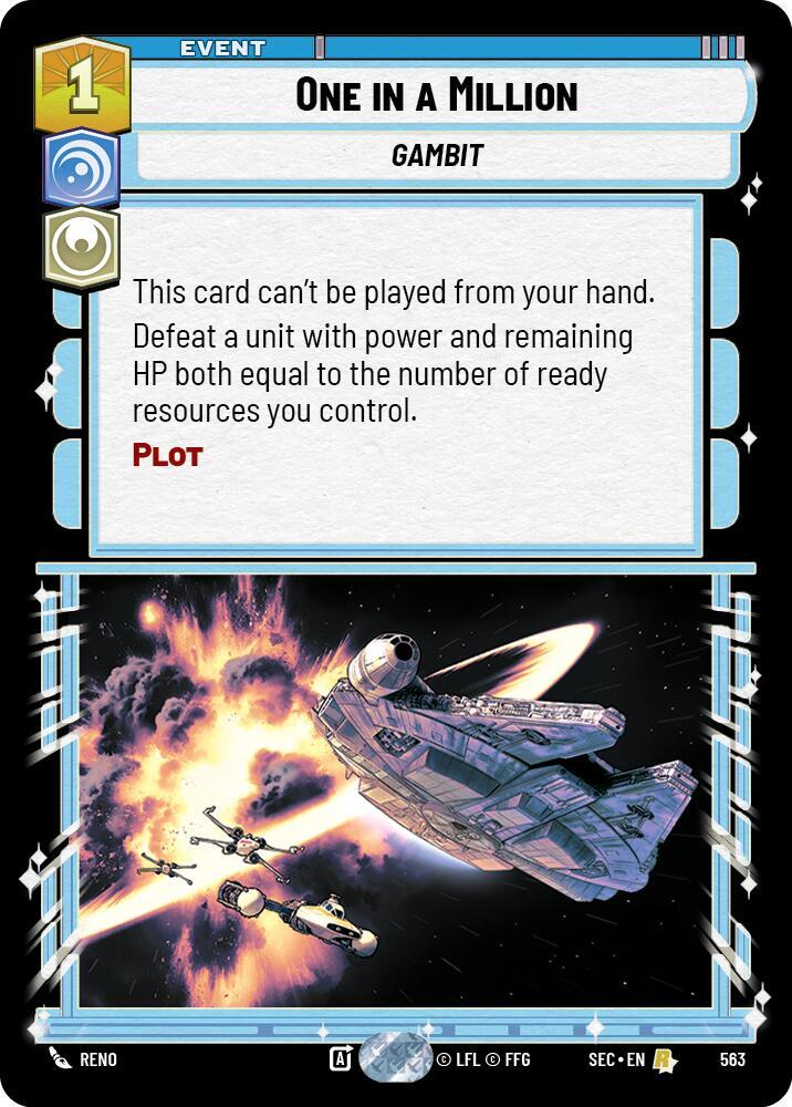 One in a Million (Foil) (563) [Secrets of Power]