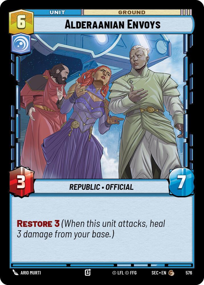 Alderaanian Envoys (Foil) (576) [Secrets of Power]