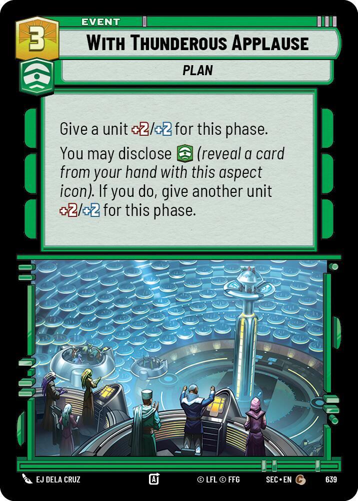 With Thunderous Applause (Foil) (639) [Secrets of Power]