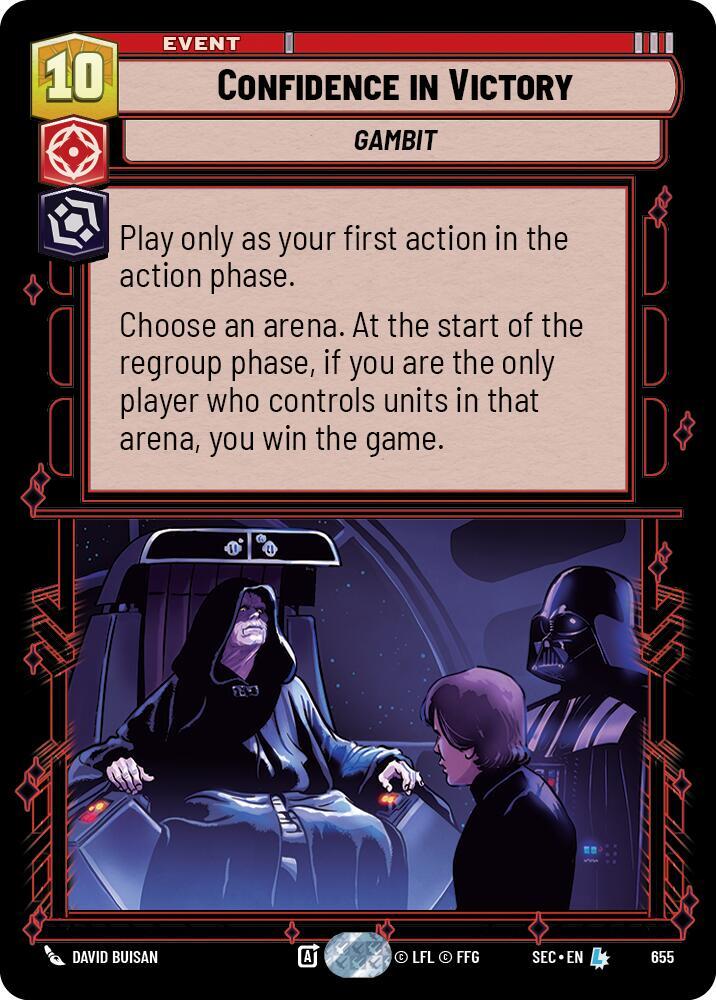 Confidence in Victory (Foil) (655) [Secrets of Power]