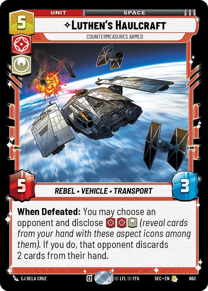 Luthen's Haulcraft - Countermeasures Armed (Foil) (663) [Secrets of Power]