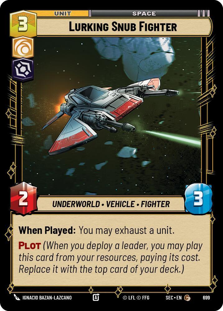 Lurking Snub Fighter (Foil) (699) [Secrets of Power]