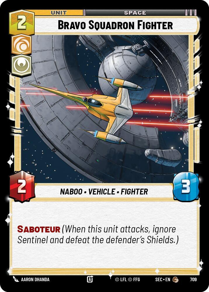 Bravo Squadron Fighter (Foil) (709) [Secrets of Power]