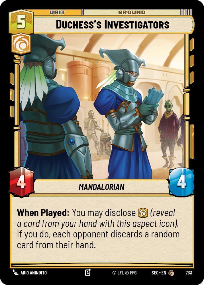 Duchess's Investigators (Foil) (733) [Secrets of Power]