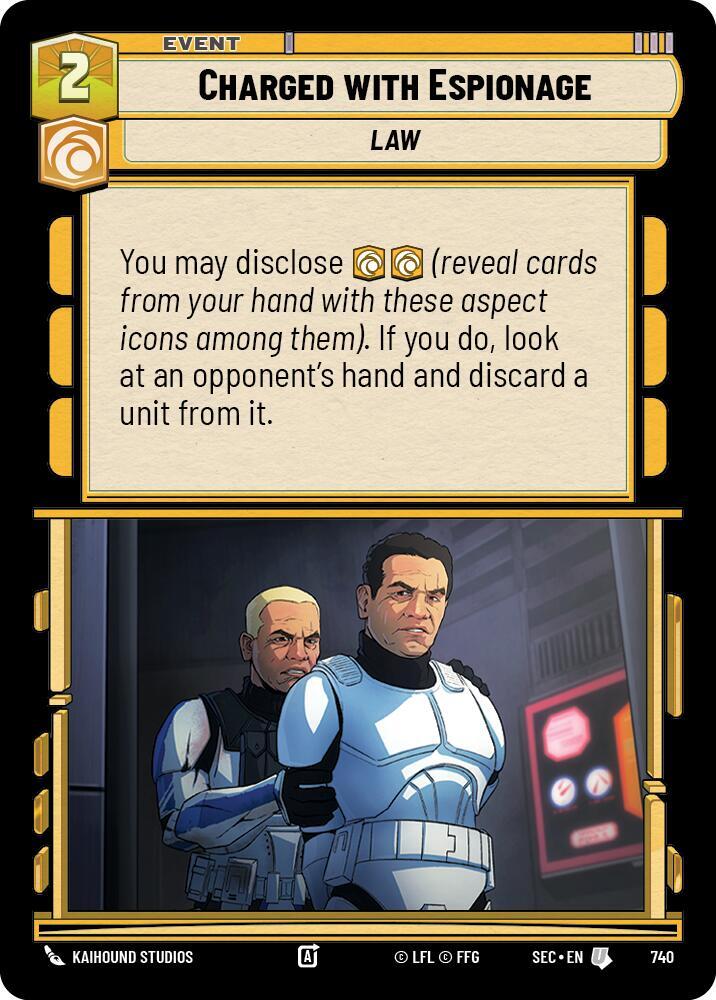Charged with Espionage (Foil) (740) [Secrets of Power]