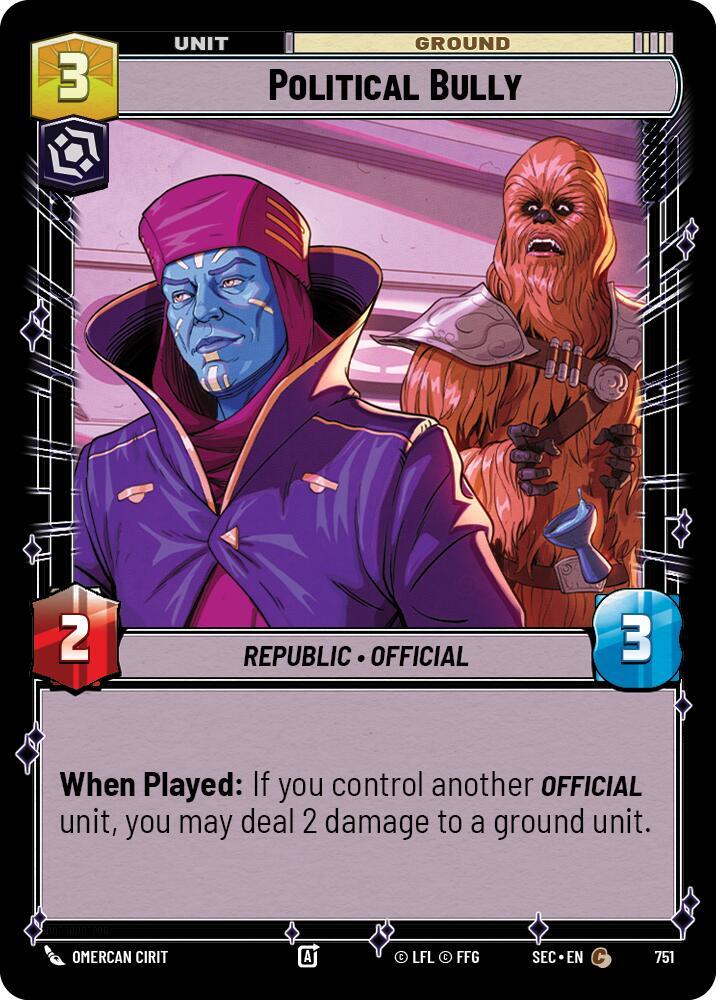 Political Bully (Foil) (751) [Secrets of Power]