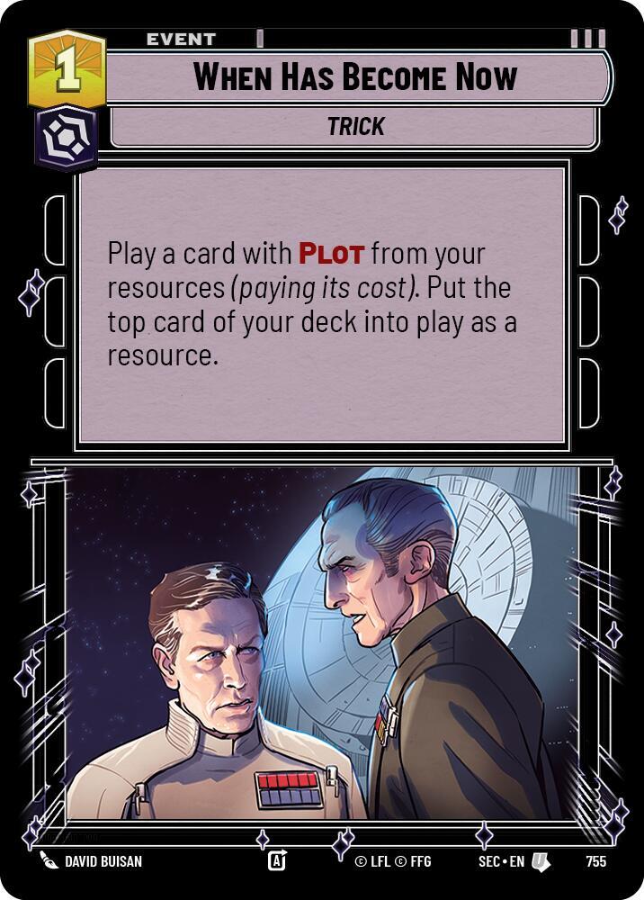 When Has Become Now (Foil) (755) [Secrets of Power]