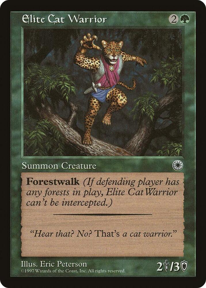 Elite Cat Warrior (Flavor Text) (163) [Portal]
