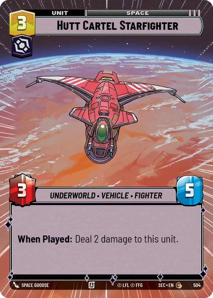 Hutt Cartel Starfighter (Hyperspace) (504) [Secrets of Power]