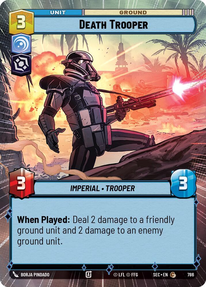 Death Trooper (Hyperspace Foil) (786) [Secrets of Power]