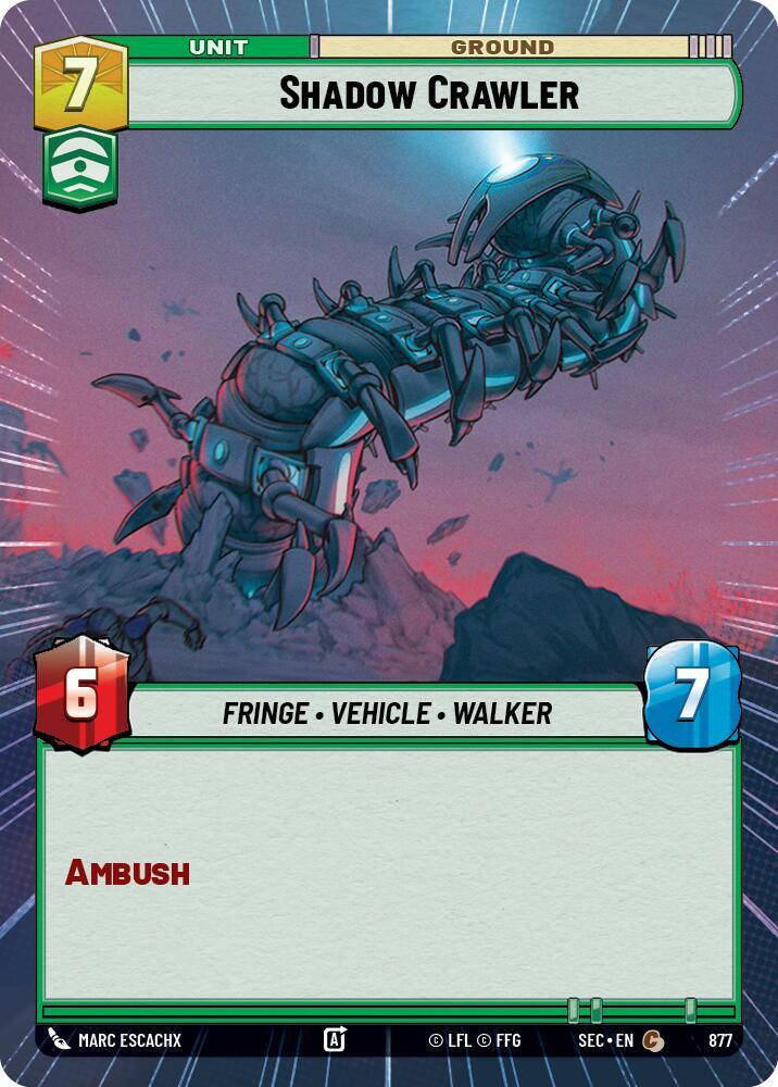 Shadow Crawler (Hyperspace Foil) (877) [Secrets of Power]