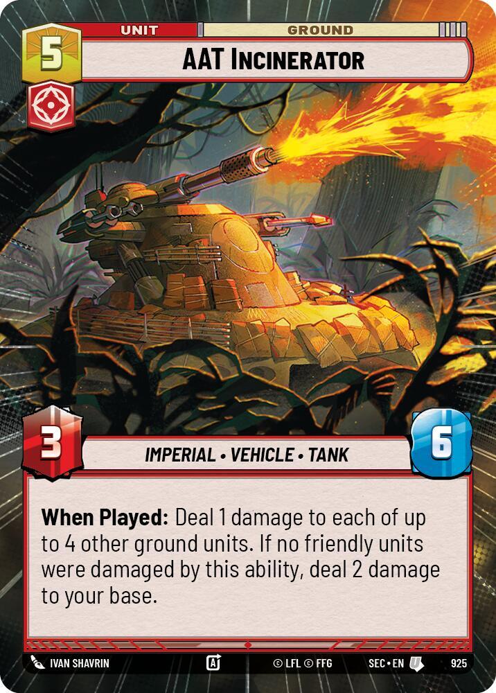 AAT Incinerator (Hyperspace Foil) (925) [Secrets of Power]