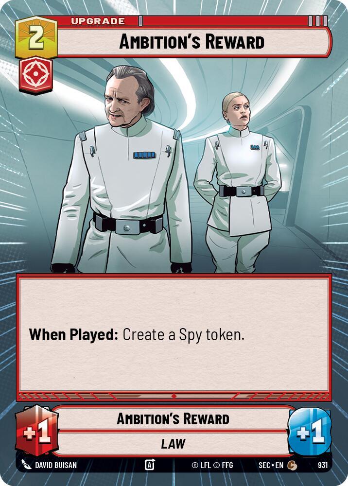 Ambition's Reward (Hyperspace Foil) (931) [Secrets of Power]
