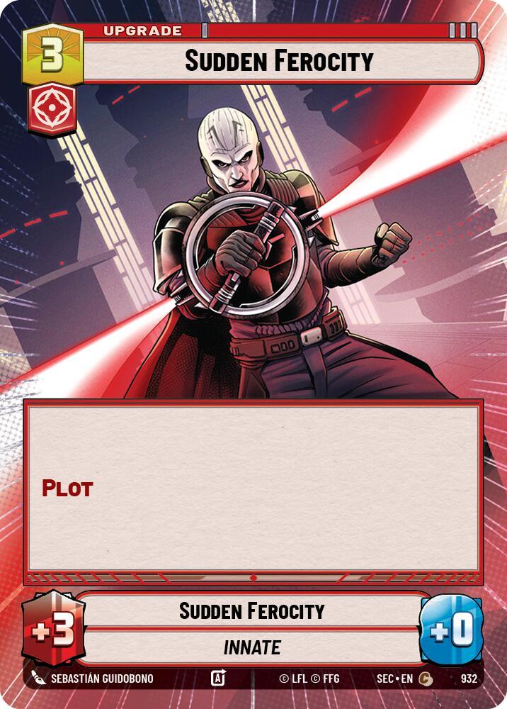 Sudden Ferocity (Hyperspace Foil) (932) [Secrets of Power]