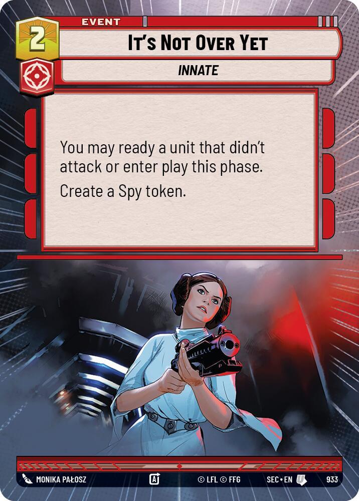 It's Not Over Yet (Hyperspace Foil) (933) [Secrets of Power]