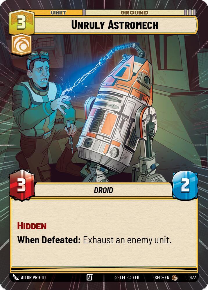 Unruly Astromech (Hyperspace Foil) (977) [Secrets of Power]
