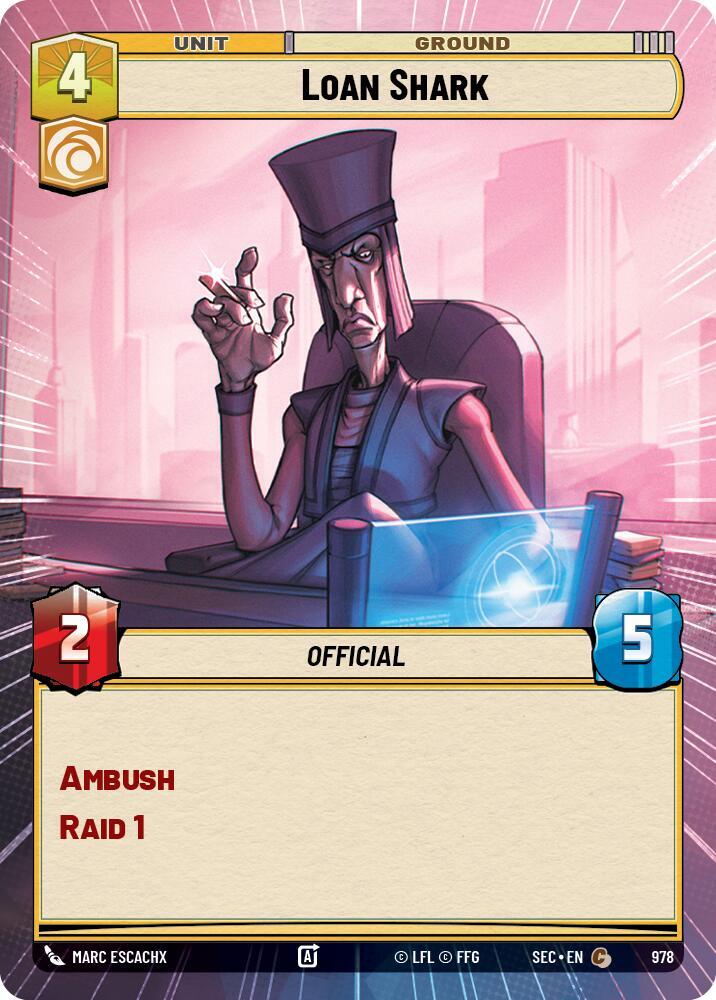 Loan Shark (Hyperspace Foil) (978) [Secrets of Power]