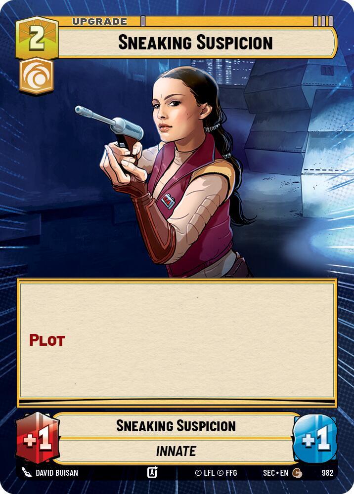 Sneaking Suspicion (Hyperspace Foil) (982) [Secrets of Power]