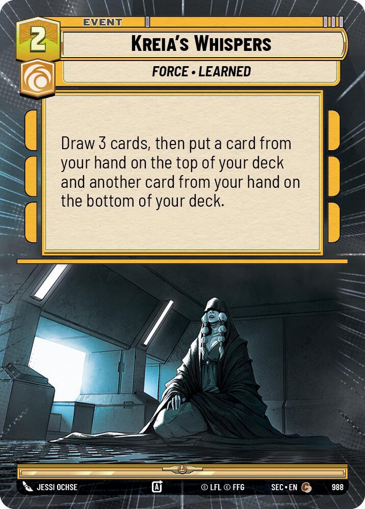 Kreia's Whispers (Hyperspace Foil) (988) [Secrets of Power]
