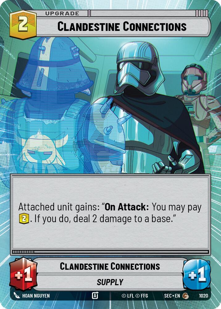 Clandestine Connections (Hyperspace Foil) (1020) [Secrets of Power]