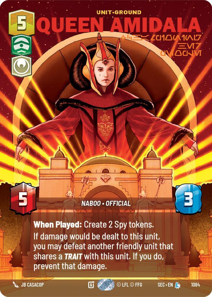 Queen Amidala - Championing Her People (Prestige Foil) (1084) [Secrets of Power]