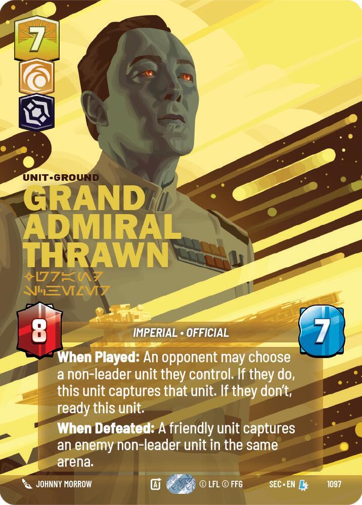 Grand Admiral Thrawn - Grand Schemer (Prestige Foil) (1097) [Secrets of Power]