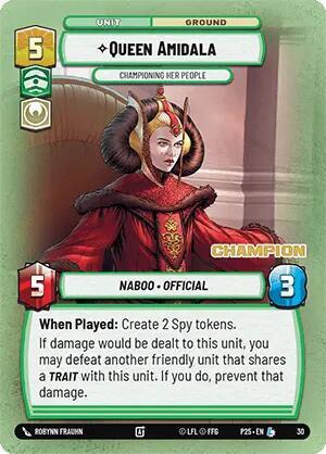 Queen Amidala - Championing Her People (Champion) (30) [Organized Play Promos]
