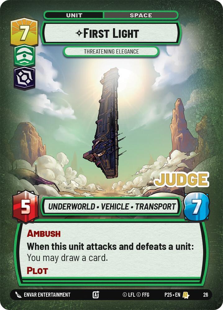 First Light - Threatening Elegance (26) [Judge Promos]