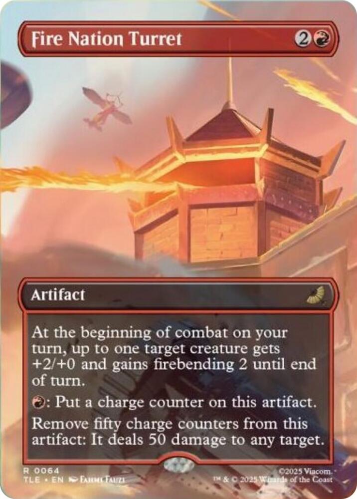 Fire Nation Turret (Borderless) (64) [Avatar: The Last Airbender: Eternal-Legal]