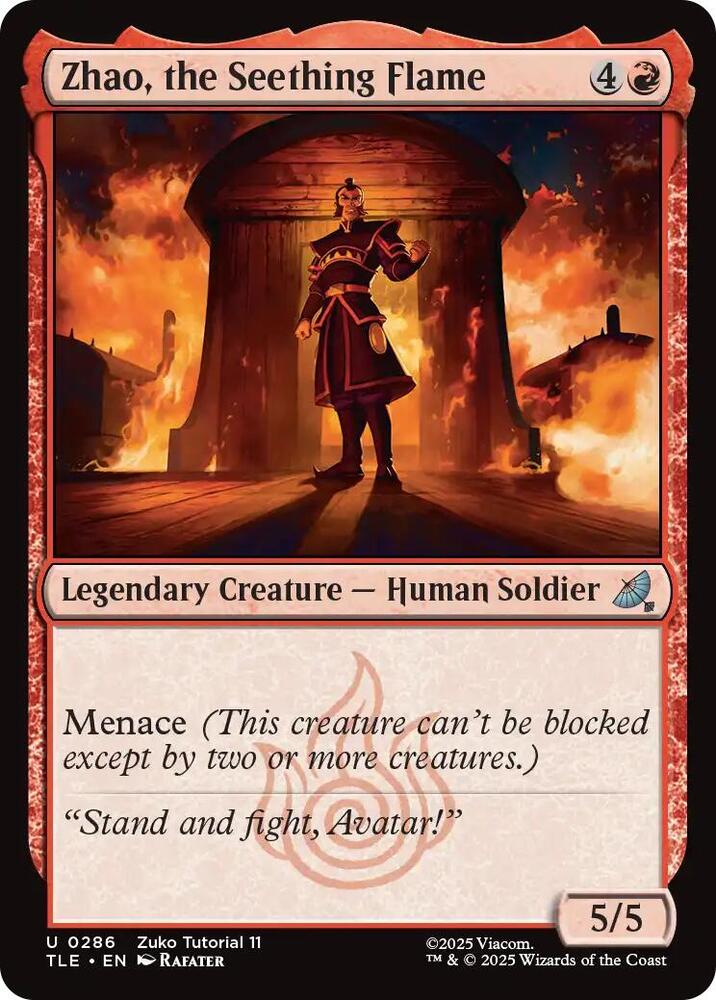 Zhao, the Seething Flame (0286) [Avatar: The Last Airbender: Eternal-Legal]