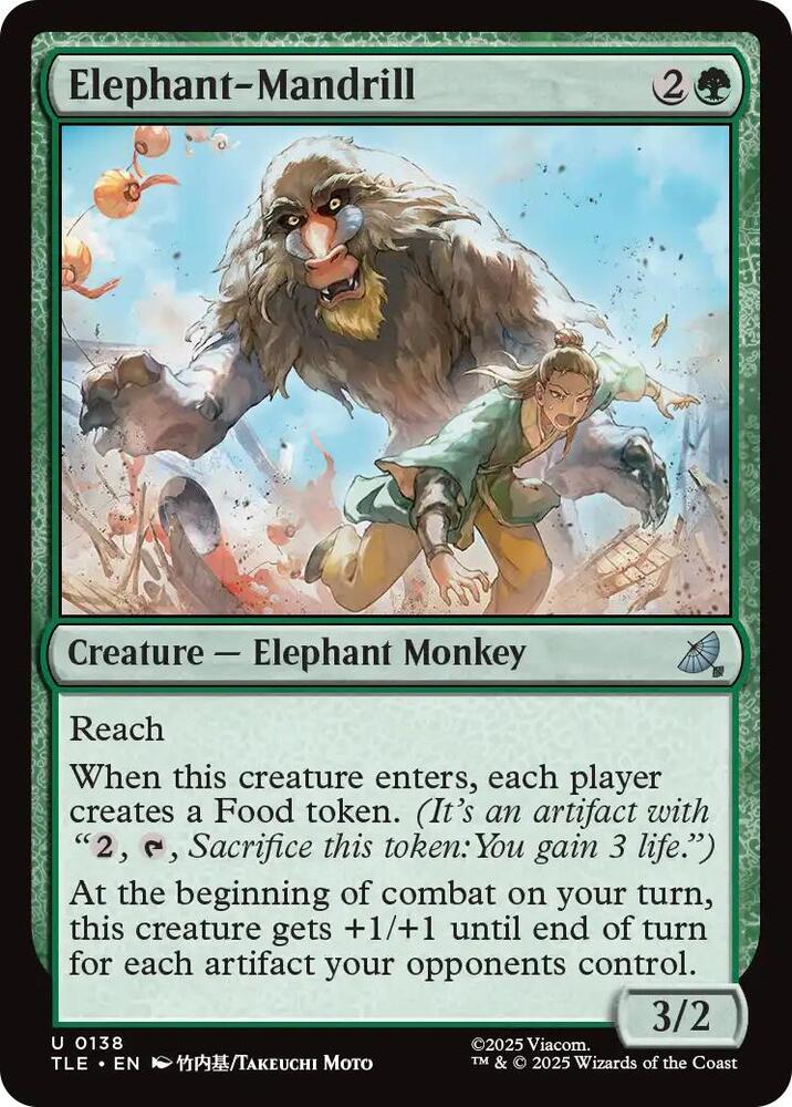 Elephant-Mandrill (138) [Avatar: The Last Airbender: Eternal-Legal]